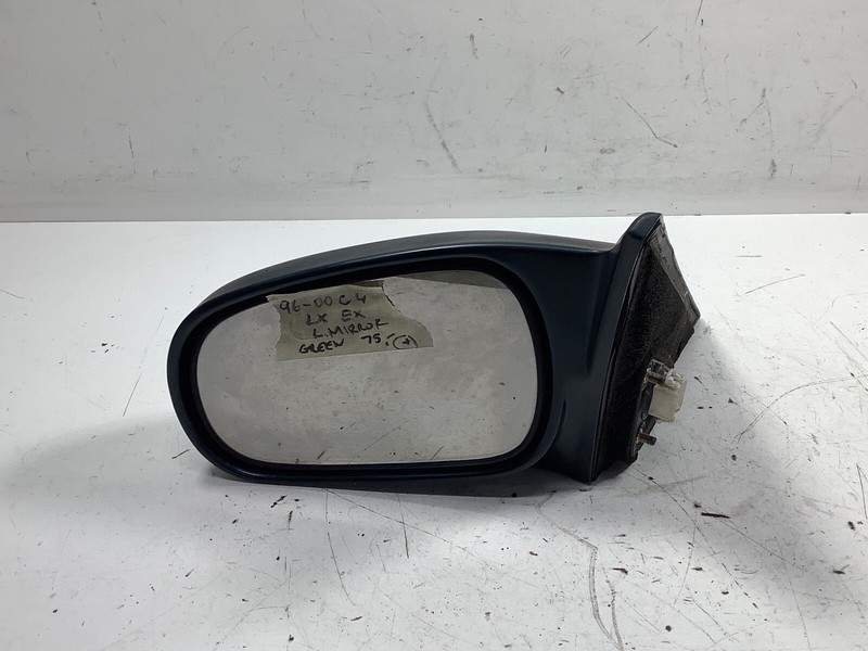 96-00 Honda Civic 4DR LX EXLeft Mirror Green OEM
