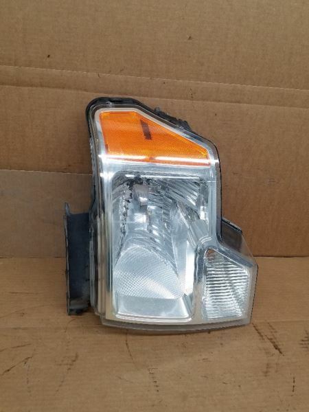 Driver Headlight Halogen Black Border Trim Fits 10-14 FORD F150 PICKUP 254681
