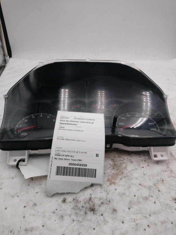 Used Speedometer Gauge fits: 2020 Chevrolet Silverado 1500 pickup MPH US market