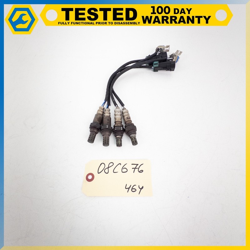 05-13 CHEVROLET CORVETTE C6 HEATED OXYGEN 02 SENSOR SET OF 4 OEM