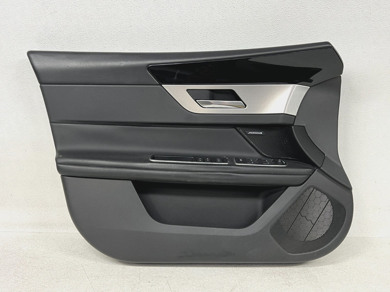 ⭐2016-2020 JAGUAR XF FRONT LEFT DRIVER INTERIOR DOOR PANEL BLACK OEM LOT2718