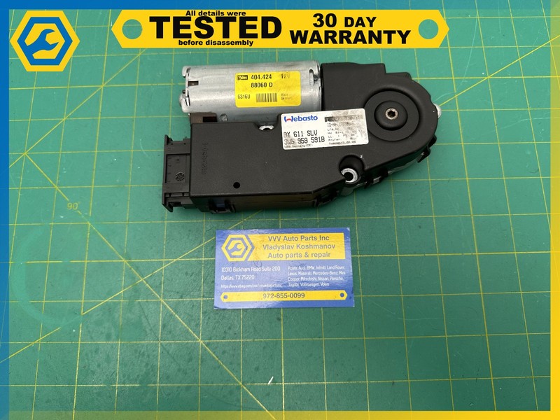 06-13 BENTLEY Flying Spur SUN ROOF SUNROOF MOTOR ACTUATOR OEM