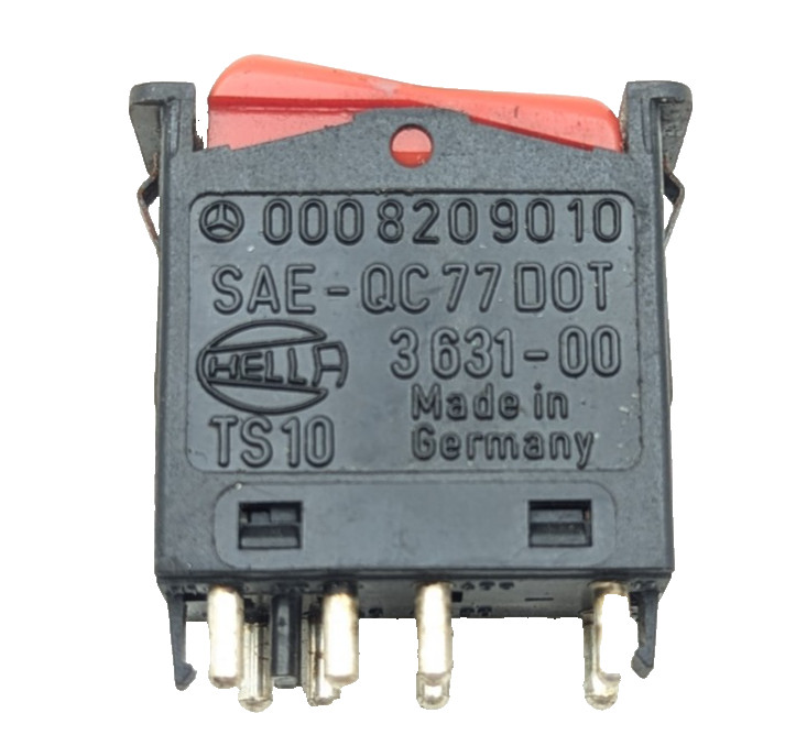 82-91 Mercedes W126 500SEC 560SEC 300TD Hazard Warning Light Switch Button OEM