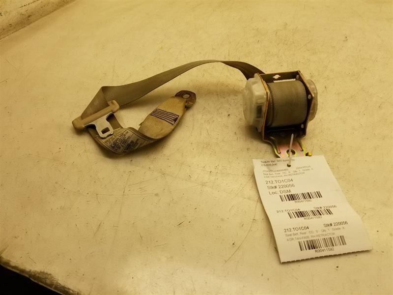 2004 TOYOTA PRIUS PASSENGER SIDE REAR SEAT BELT ASSEMBLY