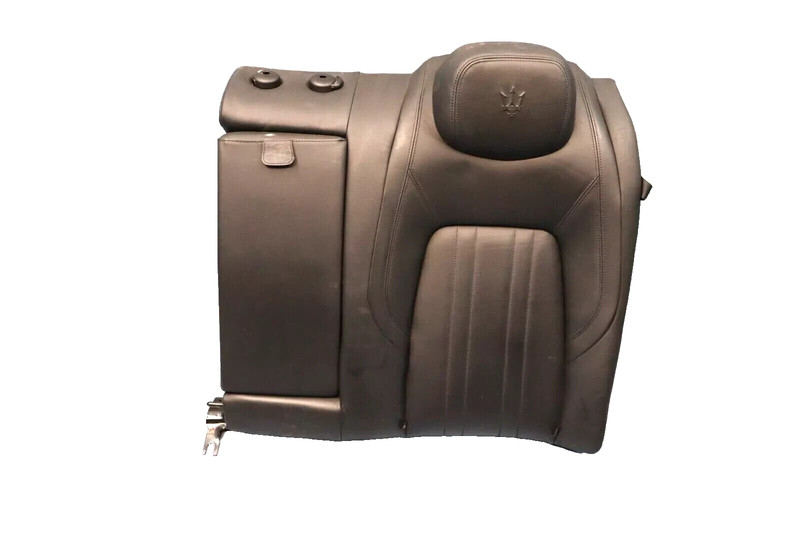 14-17 Maserati Ghibli Rear Left Top Upper Seat Cushion Cover Assembly Black OEM