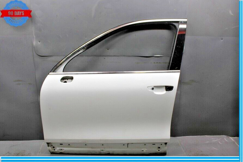 11-18 Porsche Cayenne 958 Front Left Driver Side Exterior Door Shell White Oem