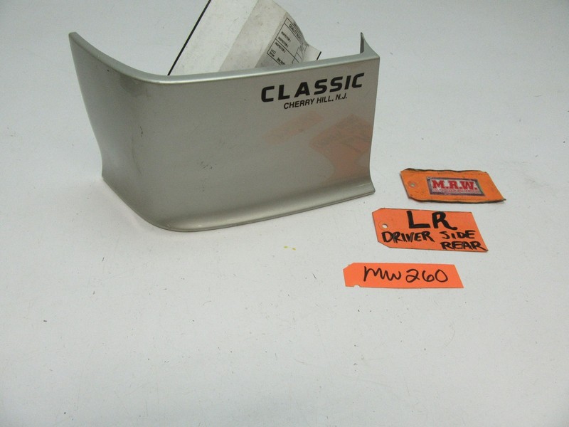 SAAB 900 9-3 QUARTER PANEL FILLER TRIM REAR BUMPER COVER MOLDING SILVER L LH