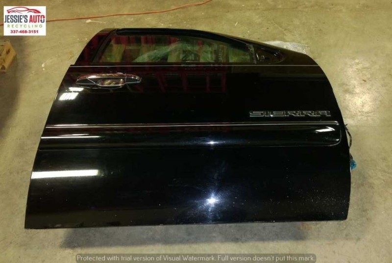 10 11 SIERRA 1500 5.3L AT 4DR CREWCAB PASSENGER RIGHT FRONT DOOR Onyx Black BS76