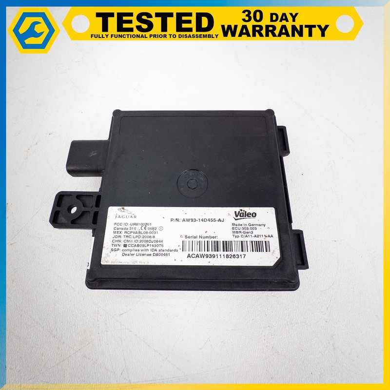 10-19 JAGUAR XJ REAR RIGHT PASSENGER SIDE BLIND SPOT ALERN CONTROL MODULE OEM