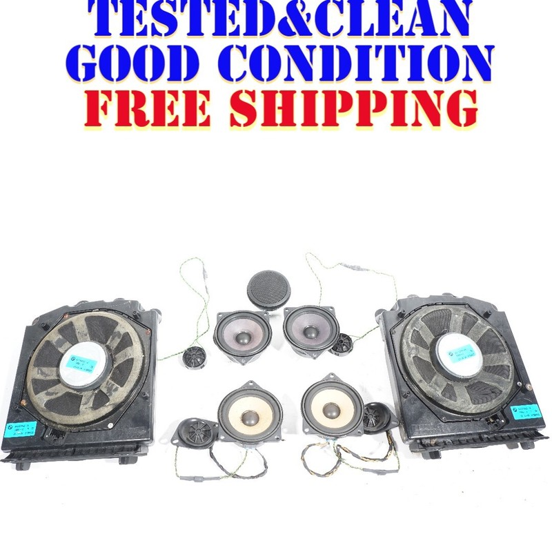 04 05 06 07 BMW 530i E60 AUDIO SOUND TWEETER & SPEAKER SET OF 11 OEM