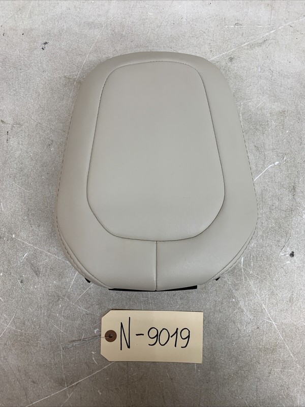 16-20 Tesla Model X Rear RH Passenger 3nd Row Headrest Cream Leather 9019 B94