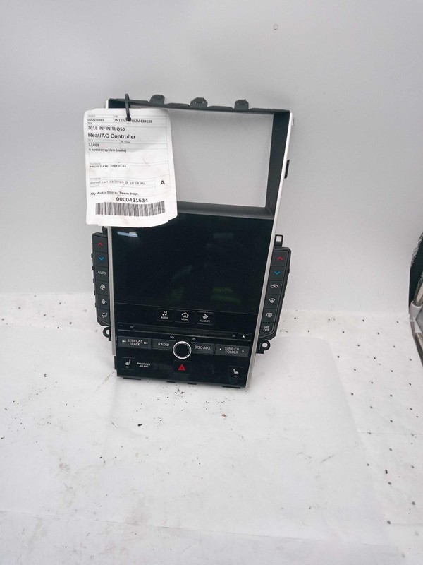 Used A/C Selector Switch fits: 2018 Infiniti Q50 6 speaker system audio Grade A