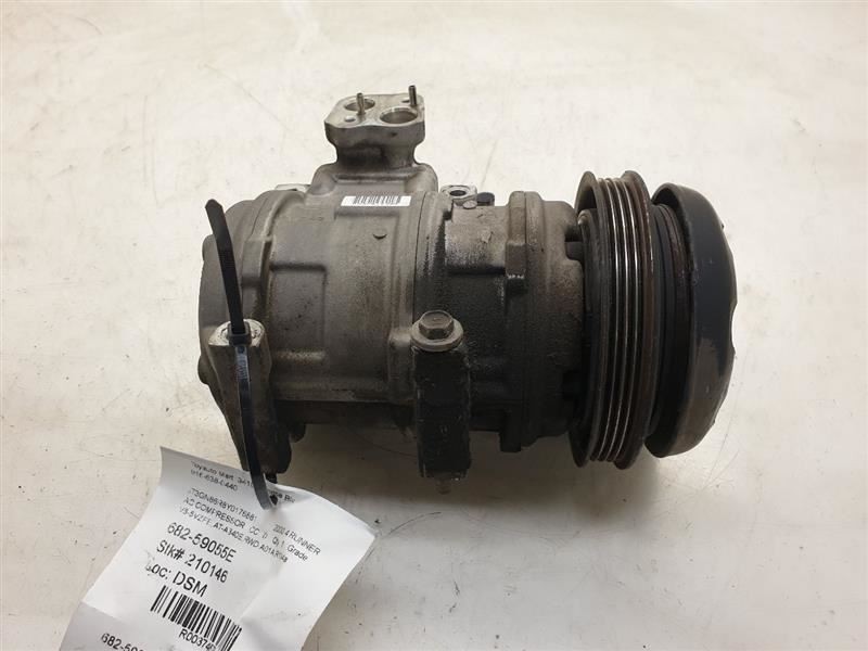 96-02 TOYOTA 4 RUNNER 5VZFE 6CYL 3.4L AC COMPRESSOR ASSEMBLY