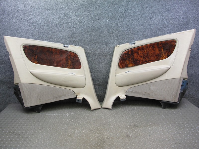 07-10 BENTLEY CONTINENTAL GTC REAR QUARTER INTERIOR TRIM COVER PANEL SET OF 2