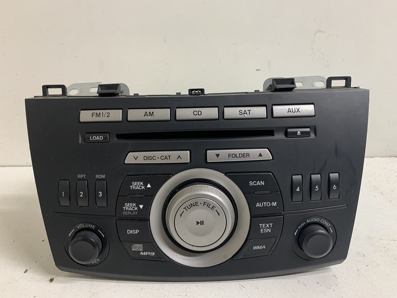 2010 Mazda 3 Radio Stereo 2 DIN Disc CD Player BBM2 66 AR0A Tuner Single Disc