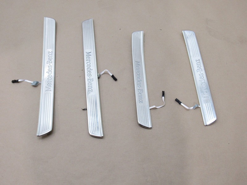 Mercedes S560 2020 W222 Rear Front Right Left Door Illuminated Sill Scuff 18-20;