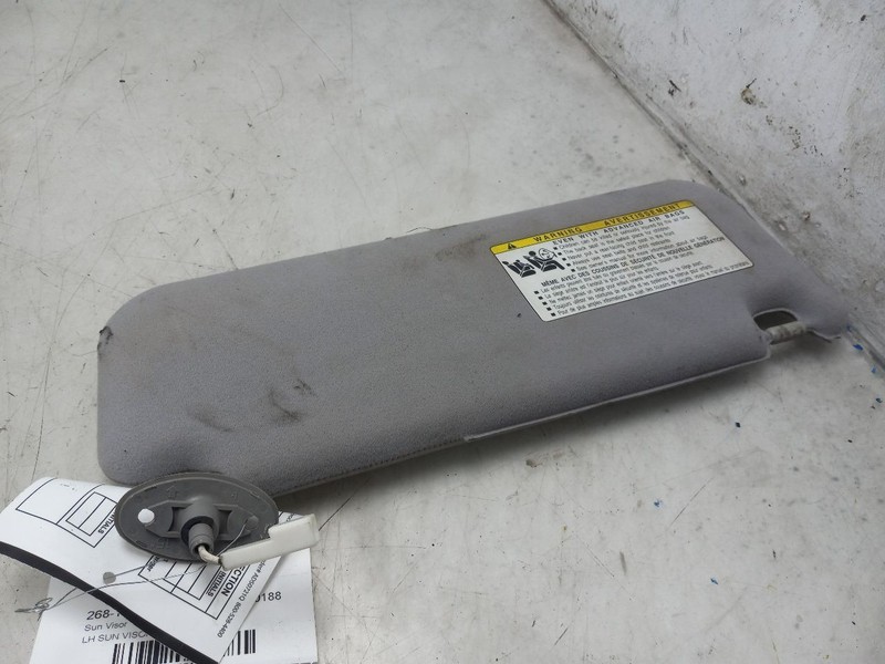 06 07 08 09 TOYOTA PRIUS DRIVER LEFT SUN VISOR GRAY ILLUMINATED