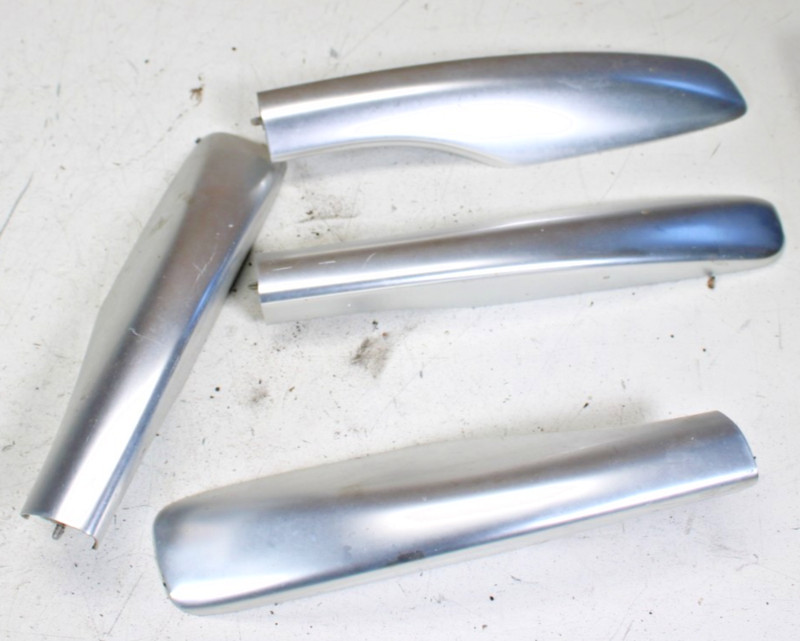 Infiniti FX35 FX45 03-08 roof rack rail Set LF RH RR FR End cap cover Silver OEM