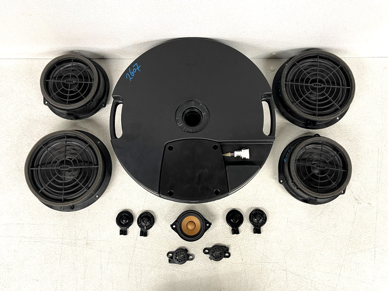 ⭐2015-2018 AUDI Q3 FRONT & REAR DOOR AUDIO SPEAKER SUBWOOFER SET OEM LOT2607