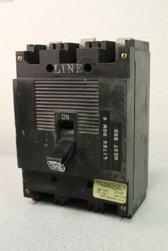 Square D 989715 480VAC 15A Circuit Breaker *FREE SHIPPING*