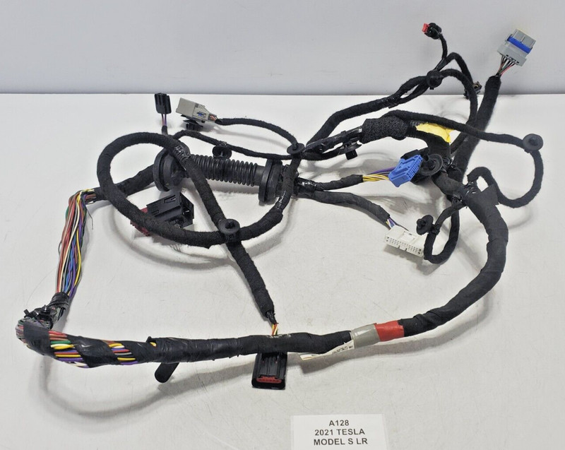 ✅ 21-23 OEM Tesla Model S Front Right Passenger Door Wiring Harness Cable Wire