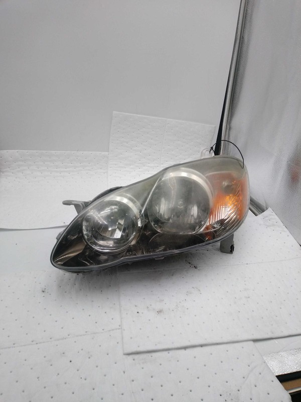 2007 Toyota Corolla Left Headlight Assembly - Used, Yellowed Lens, 151K Miles