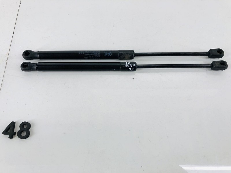 11-14 HYUNDAI SONATA RIGHT & LEFT HOOD COVER PANEL LIFT CYLINDER SUPPORT OEM