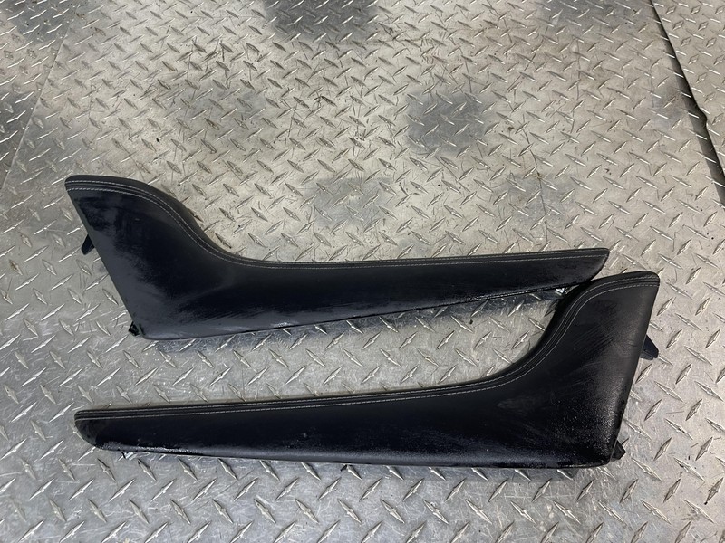 2014-2018 Infiniti Q50 Center Console Cover Trim Set OEM Tested Leather Black