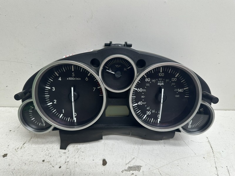 2008 Mazda Miata MX-5 M/T cluster speedometer gauges instrument panel silver oem
