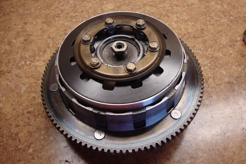 2002 Harley Davidson HD FXD Dyna Super Glide Engine Clutch Plates Housing Gear