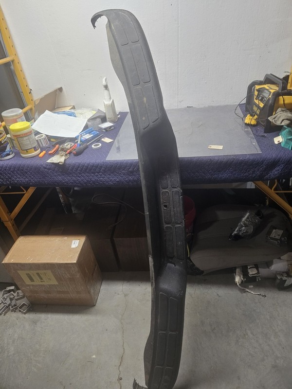2012 CHEVY EXPRESS 2500 REAR BUMPER COVER PANEL BLACK FACTORY OEM