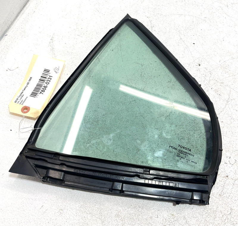 2018-2023 TOYOTA CAMRY SE DOOR WINDOW FIXED VENT GLASS REAR LEFT OEM