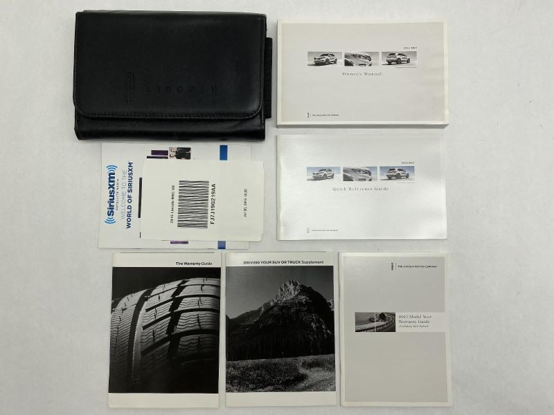 Owners Manual 2015 Lincoln MKC 81015
