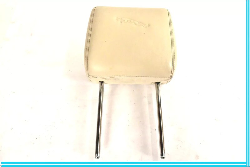 10-19 Jaguar XJ XJL X351 Front Right Passenger Side Headrest Head Rest Beige OEM