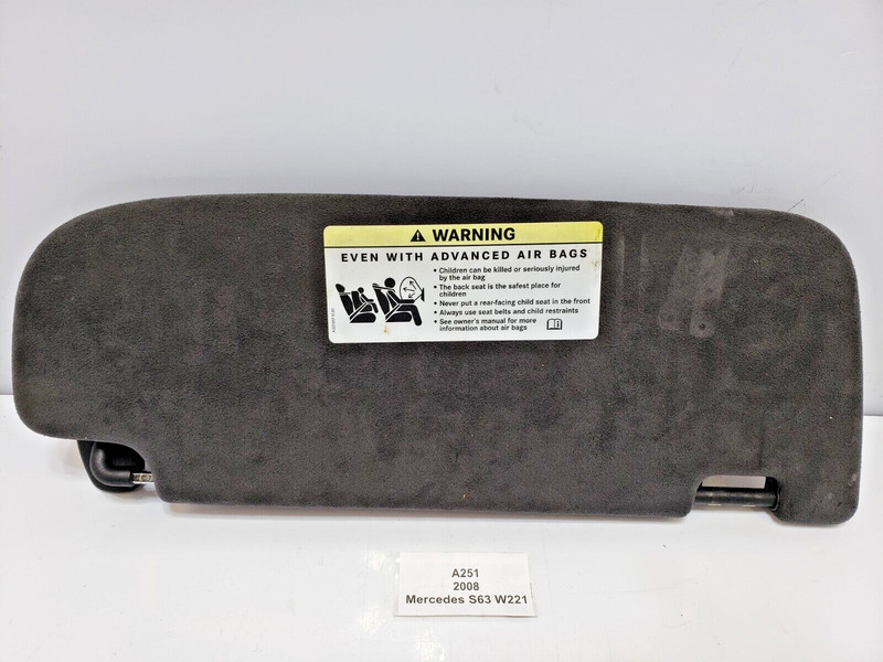 ✅ 2007-2013 OEM Mercedes W221 S63 S550 Front Left Driver Side Sun Visor Sunvisor