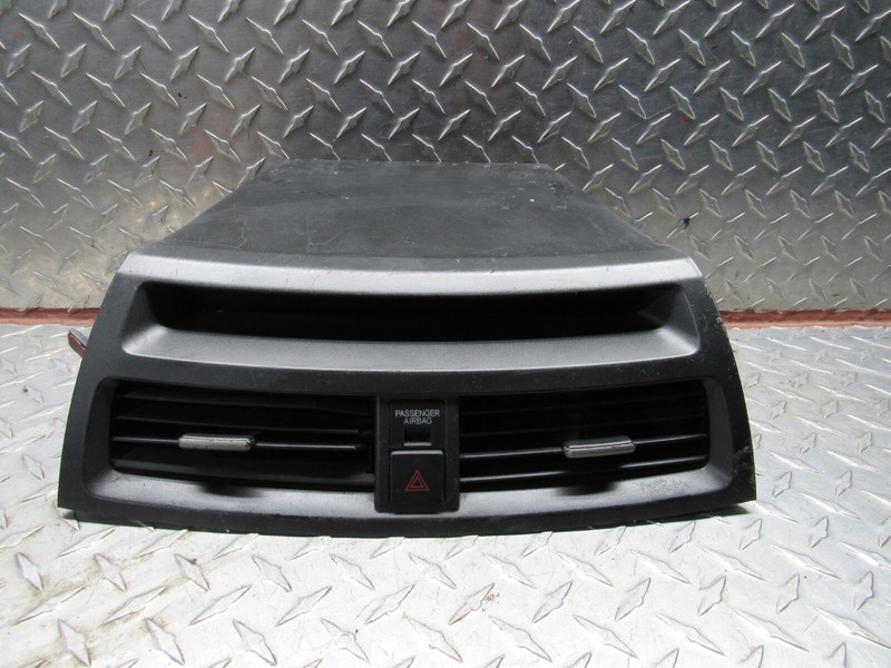 2009 HONDA ACCORD CENTER DASH AIR VENT & HAZARD SWITCH PANEL 77610-TA0-A110-M1