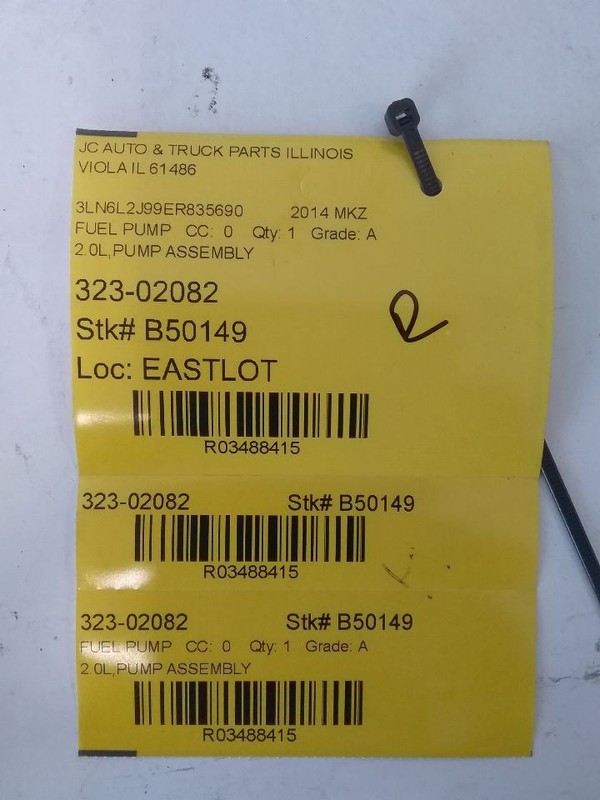 Fuel Pump 2.0L VIN 9 8th Digit Turbo Tank AWD Fits 13-16 FUSION 3488415