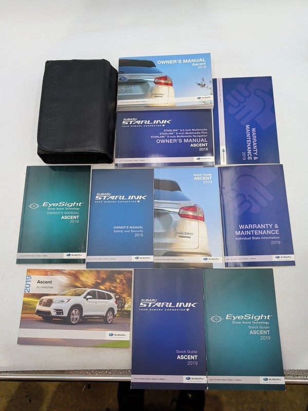 2019 Subaru Ascent Limited Premium Touring Owners Manual Set With Starlink Navig