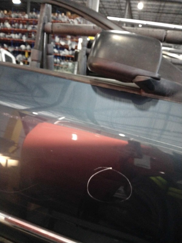 2014 Nissan Rogue Right Front Door Blue OEM Used LITE SCRATCHES 94000 MI