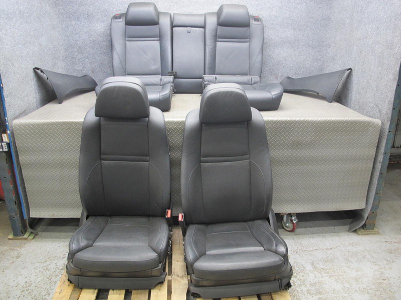 2008-2011 BMW E71 E72 X6 FRONT REAR COMFORT HEATED VENTED LEATHER SEAT BLACK SET