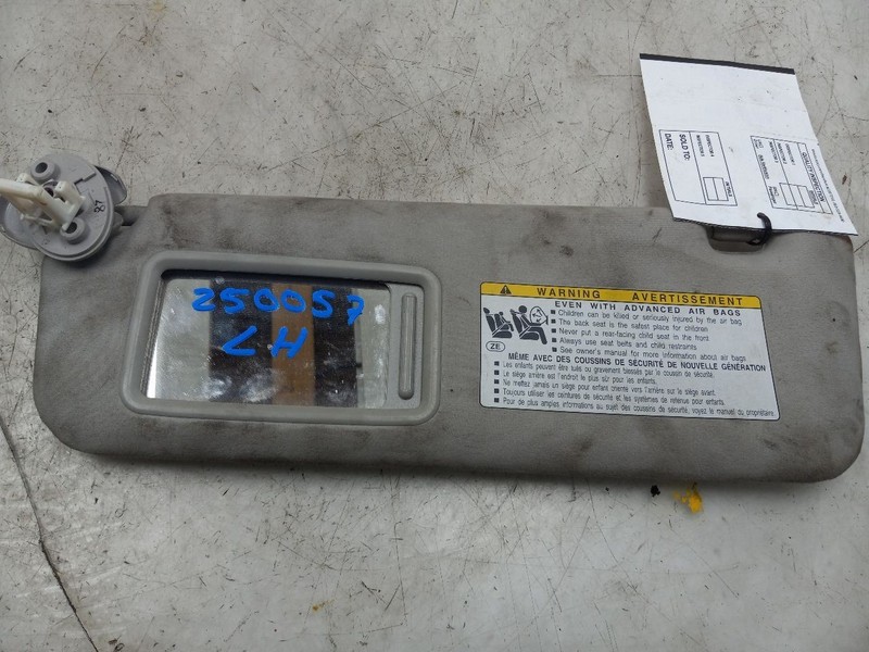 13 14 15 16 17 LEXUS LS460 DRIVER LEFT SUN VISOR ILLUMINATED CLOTH