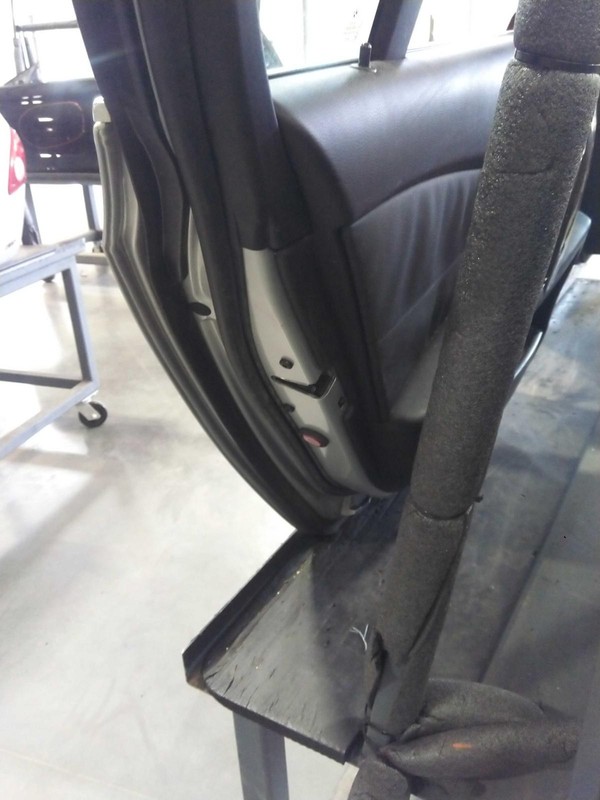 2007 BMW 525i Left Rear Door Silver OEM Used - Paint Chips & Scuffs
