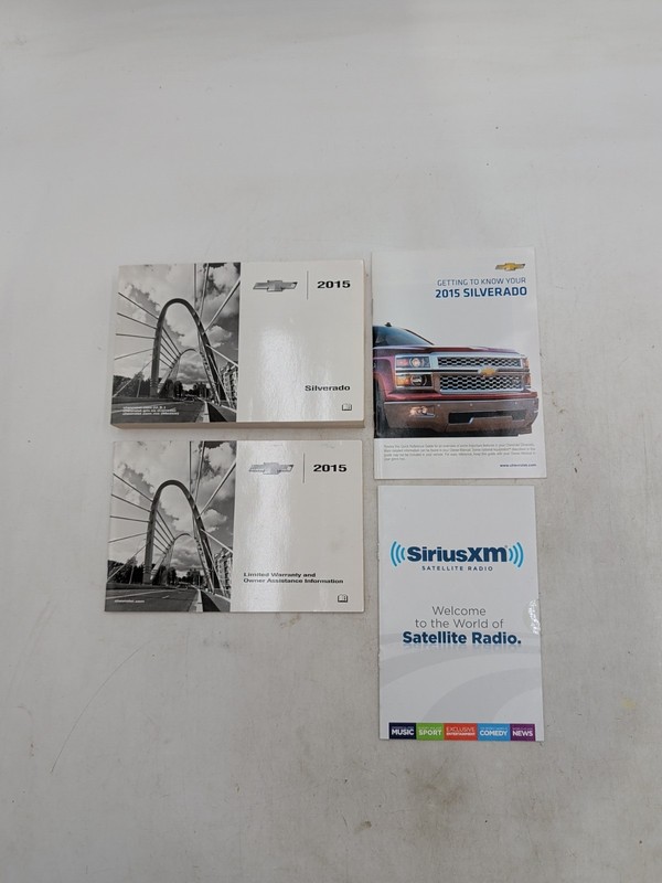 2015 CHEVROLET SILVERADO OWNERS MANUAL OPERATORS USER GUIDE BOOK SET