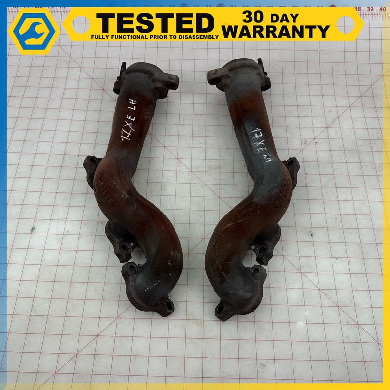 13-20 JAGUAR XJ XE XF 3.0L LEFT RIGHT EXHAUST MANIFOLD PAIR OEM
