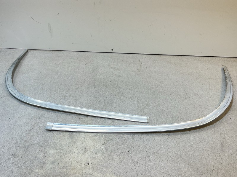 1963 Mercedes W110 Rear Back Windshield Glass Window Lower Chrome Trim Molding