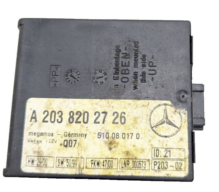 Mercedes R230 SL500 C230 CLK550 Anti Theft Alarm Module 1298204626 OEM