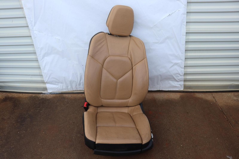 2015-2018 PORSCHE CAYENNE FRONT LEFT SIDE SPORT SEAT TAN LEATHER MEMORY VENT OEM