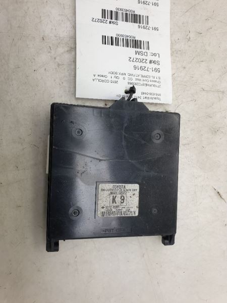 14-16 TOYOTA COROLLA S 1.8L FWD AT CHASSIS ECM MULTIPLEX NETWORK CONTROL MODULE