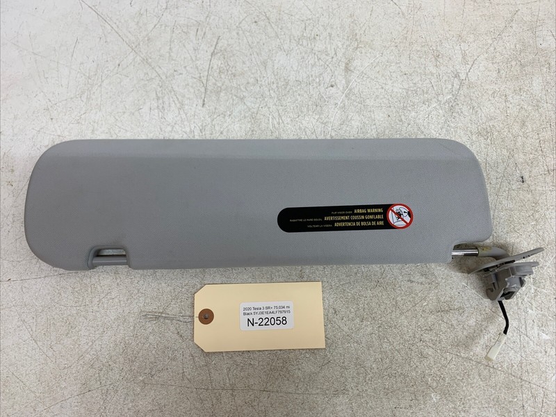 ⚡️Tesla Model 3 Right Passenger Sun Visor Sunvisor 1088740-01-I 22058 B21