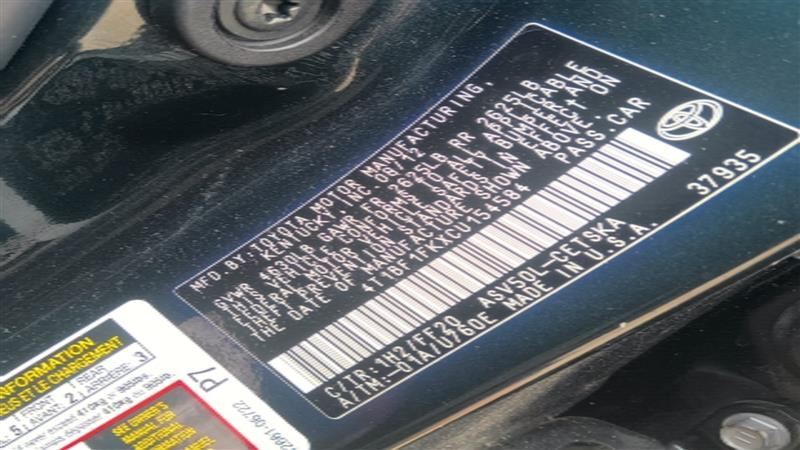 Steering Gear/Rack Power Rack And Pinion VIN F Fits 12-17 CAMRY 1469024